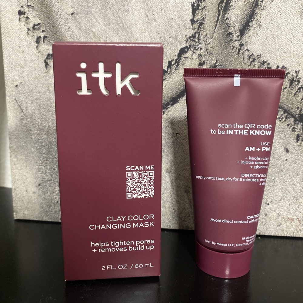 ITK Skincare Color Changing Clay Mask Helps Tighten Pores, Removes Build Up